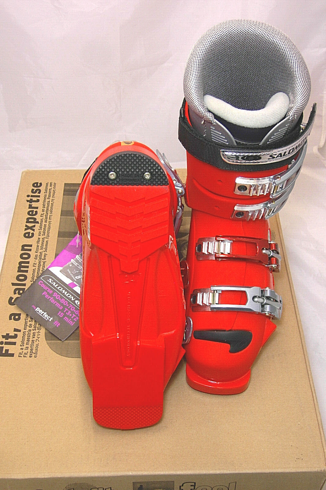 Stivali da sci bambini junior SALOMON COURSE 90 Carbonlink taglia: 38 39 MP 24 5 NUOVI!