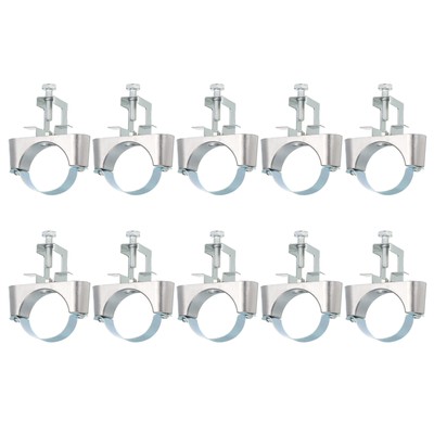 10Pcs Conduit Hanger with Beam Clamp Pipe Support Bracket Fit for 2''(50mm)