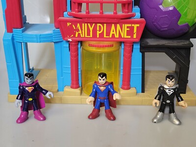 Imaginext Daily Planet Play Set Superman Building 2015 Mattel +