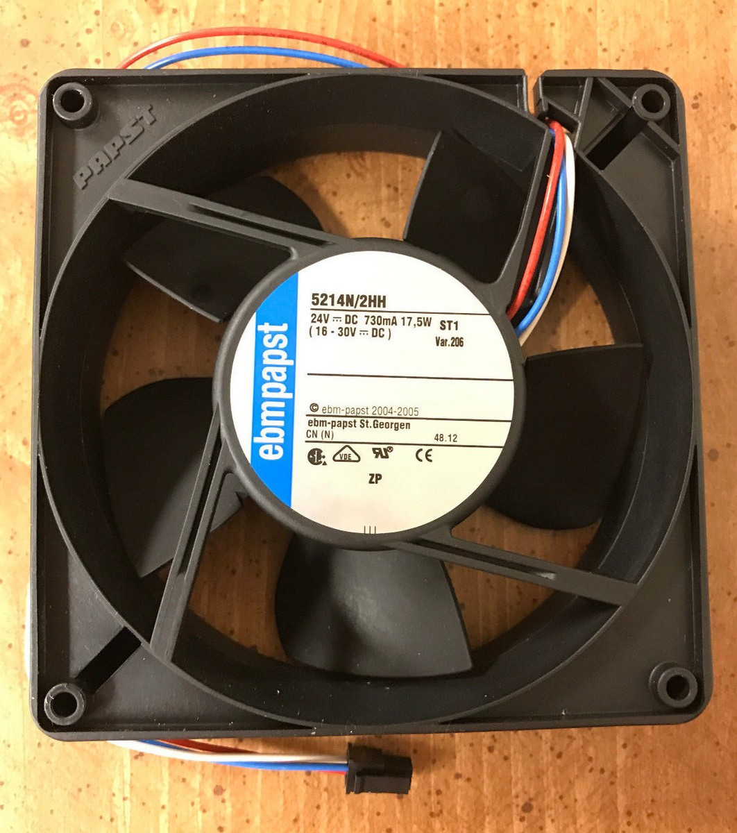 NEW EBM-Papst 5214N 2HH Cooling Fan 24VDC 4900 RPM 200 CFM 5
