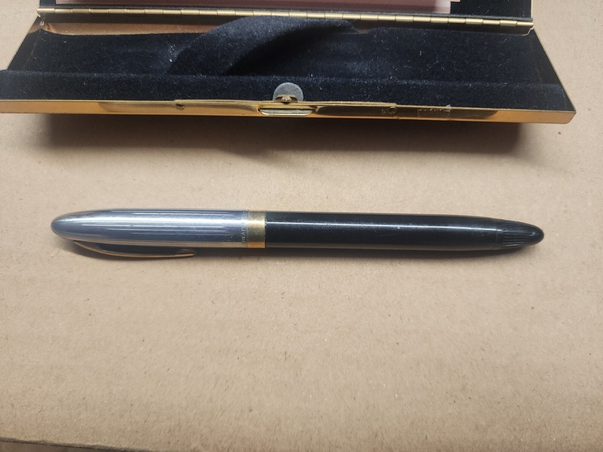 Vintage Sheaffer White Dot Fountain Pen 14k Nib Imperial Brass