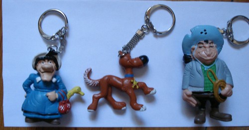 LUCKY LUKE Spanien 3 Schlüsselanhänger MA DALTON +2