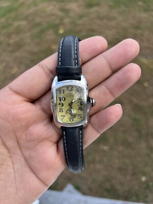 Invicta Lupah Watch Women 28mm Silver tone Green Dial with leather