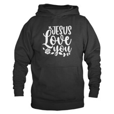 Jesus Love You Christian Religious God Bible Church Hoodie