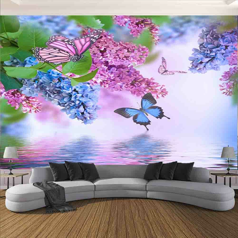 Purple Pink Grapes 3D Full Wall Mural Photo Wallpaper Printing Home Kids Decor