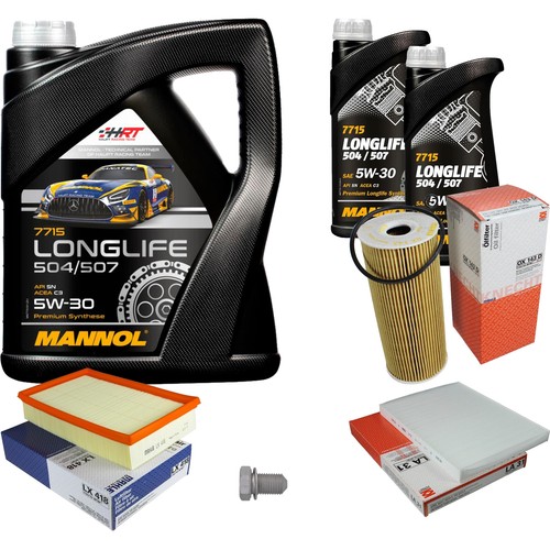 MAHLE Inspektionspaket 7L MANNOL 5W-30 Longlife für Seat Ibiza II 1.9 TDi