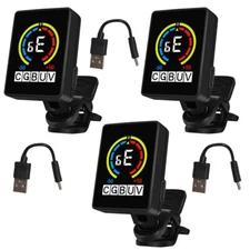 3Pcs Guitar Tuner Clip Tuner Rechargeable Guitar Tuner For Ukulele Guitar US