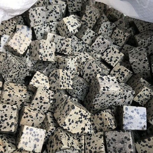 1/2lb Bulk Cube Dalmatian Jasper DALMATINE Tumbled Stone QUARTZ Crystals - Picture 2 of 9