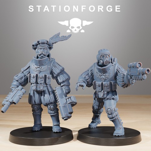 Imperial Soldiers of the Royal Guard x 11 Starfly Division, Stationforge - Picture 5 of 8