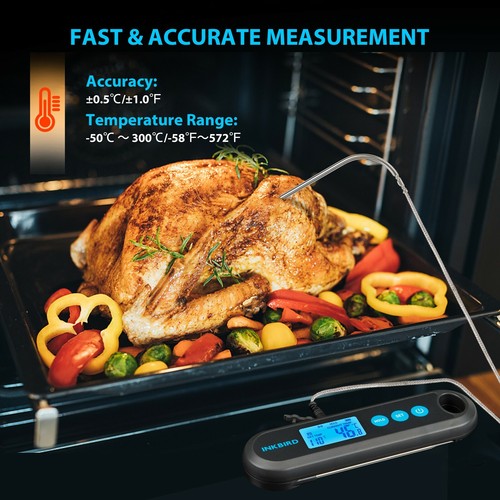 Digitales Fleischthermometer INKBIRD Bluetooth BBQ Grillthermometer Handheld C/F - Bild 6 von 7
