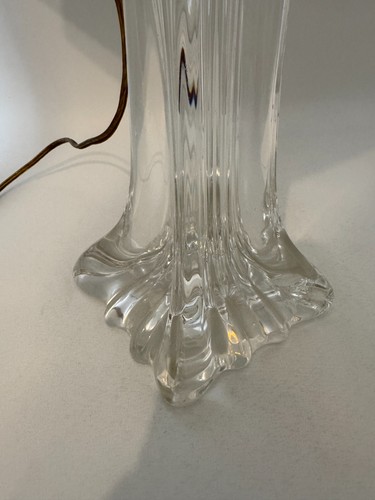 Glas Tischlampe Val Saint Lambert Skulptur Leuchte - Bild 10 von 11