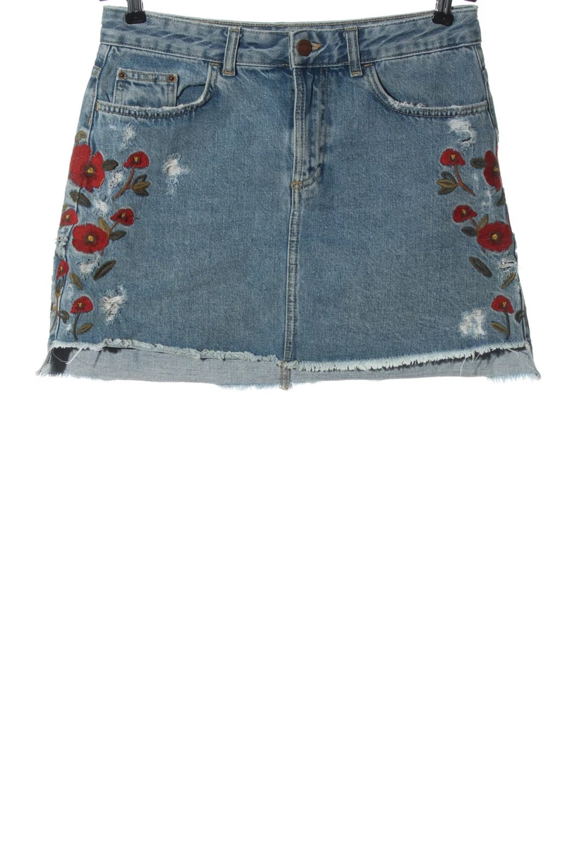 Jupe en jean rouge clearance zara