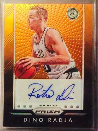 Dino Radja [Orange Prizm] #DRJ 2015 Panini Prizm Autographs card