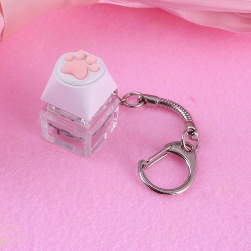 Cartoon Silicone Cats Paws Switches Tester Kit Chipboard Switches Keychain - Photo 7/8