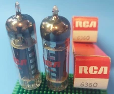 Two RCA ( Amperex-Holland) 6360 s Vacuum Tubes - Tested