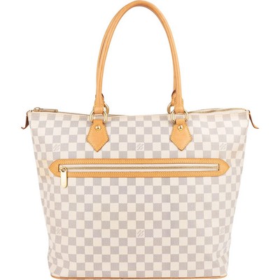 Louis Vuitton Monogram Damier Azur Saleya GM Shoulder Bag Tasche