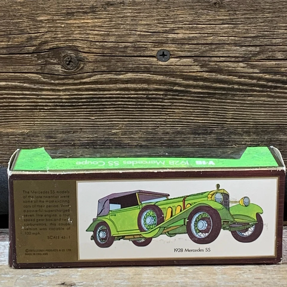 Matchbox 1973, modelos de antaño, Mercedes SS 1928 cupé, Y-16, nuevo en caja Foto 4 de 4