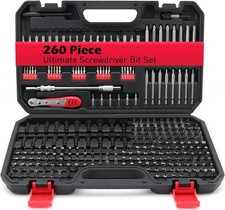 260-Piece Ultimate Precision Screwdriver Bit Set, Premium Security Bit Set
