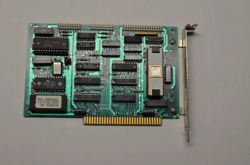 vintage computer board card HDC 1000 Rev B Microtek NEC D7261AD - Image 2 of 4