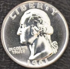 1961 PROOF (Frosted Reverse) Washington Quarter 90% SILVER!