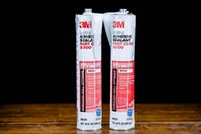 TWO PACK  3M Marine Adhesive Sealant 5200 Fast Cure white 06520 10oz - 2 NOZZLES