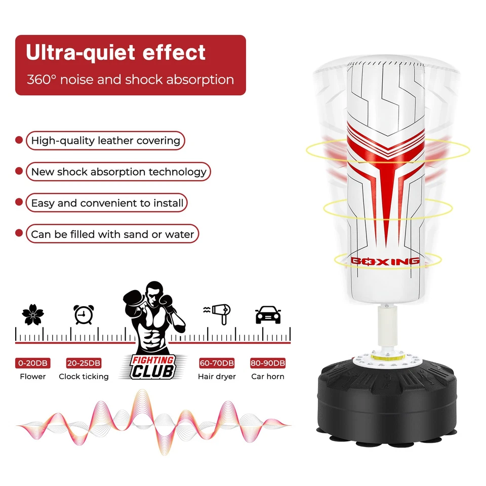 Boxsack Standboxsack Boxtrainer Freistehend Punching Bag Punching Training Bag - Bild 4 von 4