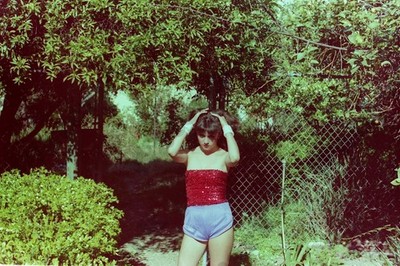 busty woman glamour model female pinup 35mm Negative  V1s11