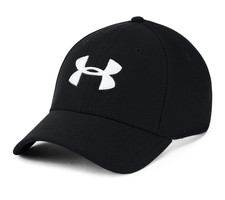 NEW Under Armour UA Blitzing 3.0 Stretch Fitted Cap Hat - Black White - Sz M/L