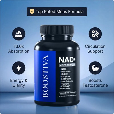 Boostiva Energy Support Supplement Kapseln | Daily Wellness Formula | 60 Kapseln