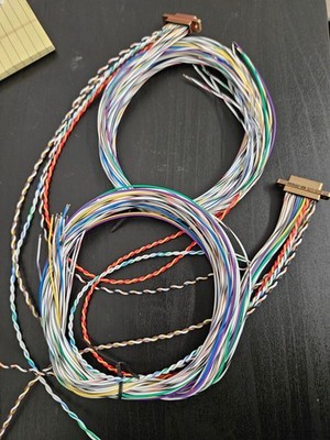 ^D-Sub Cable Assembly D-Type Micro-D Multiple Male Pins to Individual Wire Leads