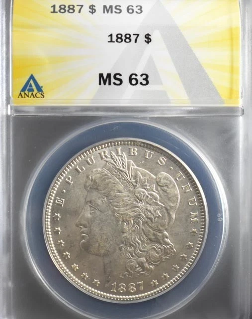 MS 63 Graded 1887 Year Morgan US Dollars (1878-1921) for sale | eBay