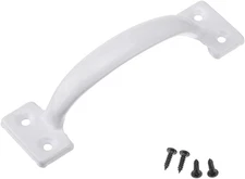 V171 6-1/2" Gate Handle, Screen Door Handle in White
