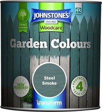 Johnstone’s - Garden Colours - Steel Smoke - Exterior Wood Paint - Fade Resis