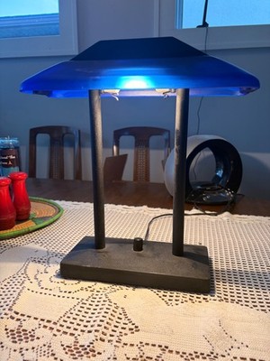 Rare Mid Century Modern Desk Lamp (Robert Sonneman) Blue 