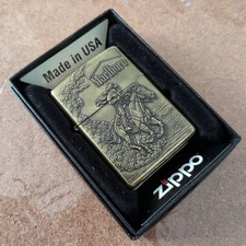 Zippo Marlboro Cowboy Gold Brass Lighter