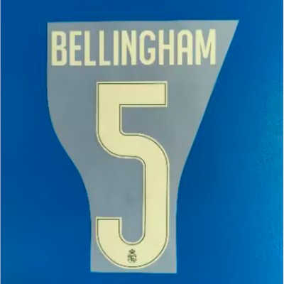Bellingham 2026-27 Real Madrid Away Player Size Nameset Name Number ID Print