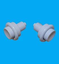 Off-White Pinball Flipper Button, Williams Bally Stern Sega Data East - 2 ea