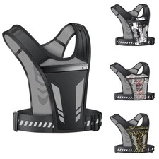 Reflective Running Backpack Universal Lightweight Sports Vest Phone Bag