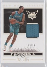2019-20 Panini Noir New Wave Jerseys 82/99 PJ Washington Jr #NW-PJW 6fs
