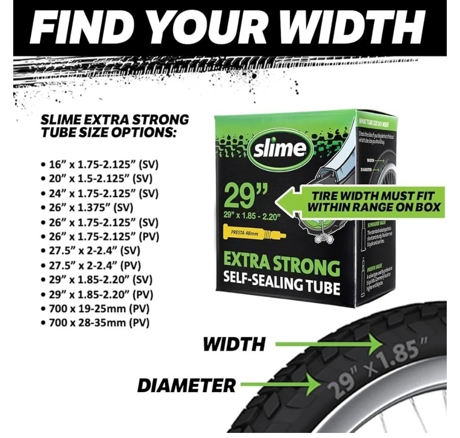 Slime Bike Inner Tube with Slime Puncture Sealant27.5 X 2.0 - 2.4..........217 - Image 3 of 4