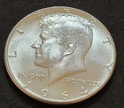 1964 Kennedy Half Dollar • 90% Silver • Circulated • X106