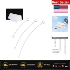 Sterling Silver Necklace Extenders Set - 3 Sizes for Perfect Fit