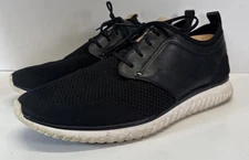 Cole Haan Men’s GS C26395 Oxford Sneaker Black Knit Leather Size 12M 