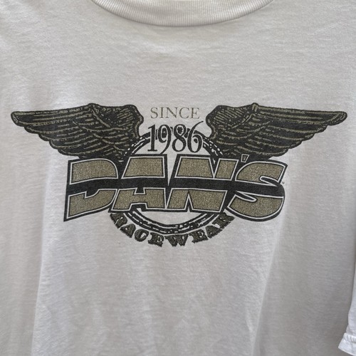 Vintage 90s Dan's Racewear Wings Logo Men's T-Shirt - Picture 3 of 7