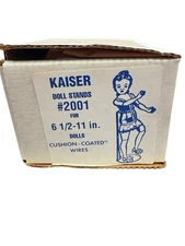 Kaiser Doll Stand 2001 Box of 12 Doll Stands for 6 1/2" to 11" - White