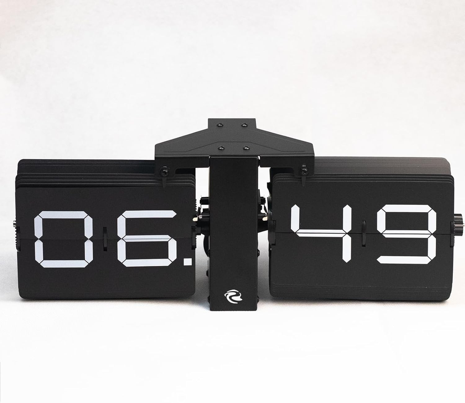 Retro Flip Clock, 24-Hour Military Time Display, Battery Pow