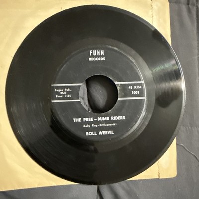 The Free - Dumb Riders by Boll Weevil 45 RPM Rare