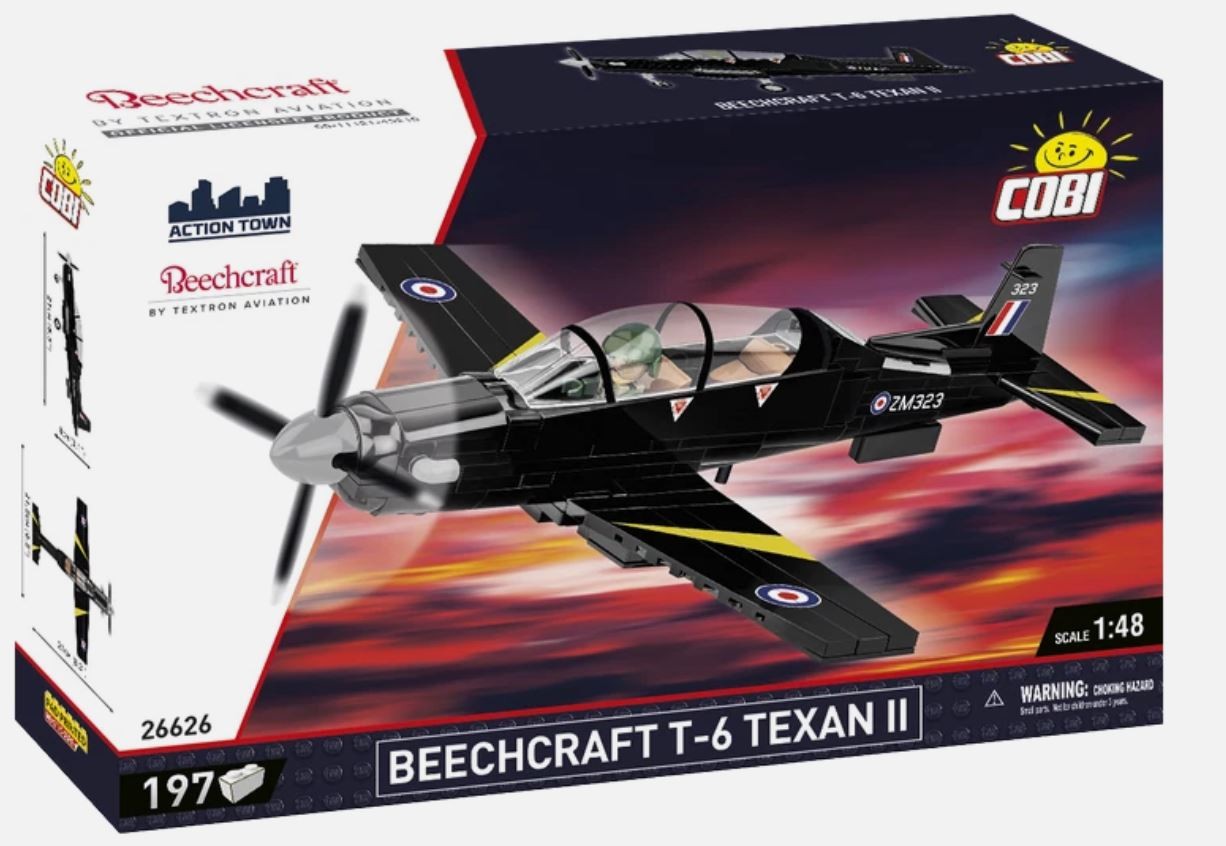 Réplique Beechcraft T-6 Texan II COBI collection haut de gamme Royal Air Force