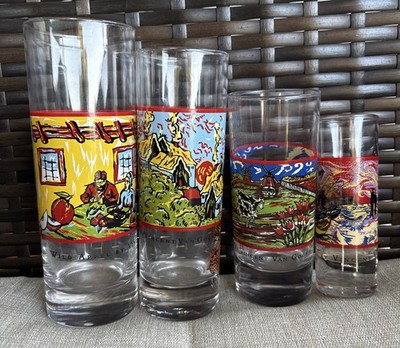 VINCENT VAN GOGH SPIRITS Shot Glasses Wild Appel Raspberry Chocolate Vanilla 4