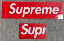 Supreme Red Box Logo Sticker & Brooklyn Store...